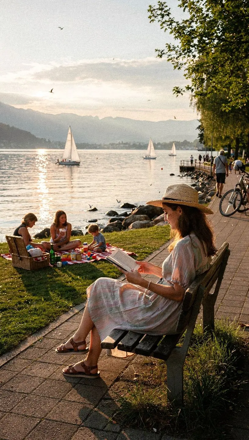 Eine Gruppe von Reisenden, die Sicherheitsanweisungen vor einem historischen Gebäude diskutiert.