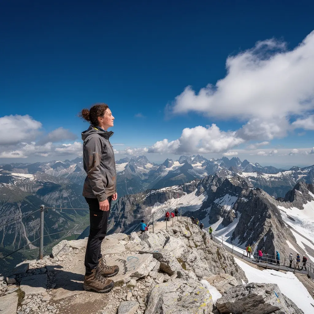 Ein ruhiger Park mit Sitzmöglichkeiten, perfekt zum Entspannen während einer Solo-Reise.